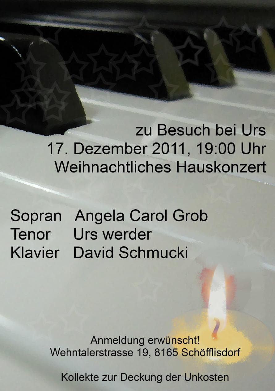 Weihnachts-Hauskonzert